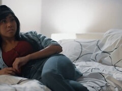 Africain, Fille latino, Masturbation