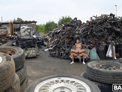 Anal, Rumpe til munn, Brunette, Naturlige bryster, Utendørs, Ridning, Spansk