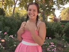 18, Stor kuk, Brunett, Sperma shot, Doggystyle, Offentlig, Spansk, Tonåring