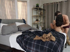 Cheating on his hot girlfriend with the gay roommate