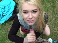 Student Fucked in Forest for Cash