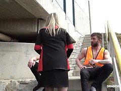 Blonde, Sucer une bite, Mamie, Hd, Mature, Maman, Plan cul à trois