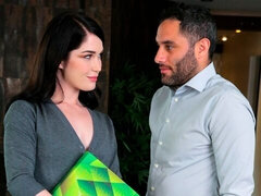 Monumentális dákó, Cumizás, Gesztenyebarna, Természetes mellek, Nuni, Titkárnő, Harisnya, Tini