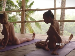 Nude yoga in bali