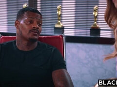 黒人, フェラチオ, 茶髪の, チン, 異人種間, オマンコ, 馬乗り, オッパイの