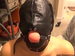 Kinky fat mature gets ball gagged and anally nailed in amateur POV