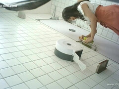 Asiat, Hjemmelavet, Tisse, Fisse, Spion, Teenager, Toilet, Snugkigger