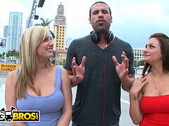 Carlo Carrera encounters Penelope Tyler & Dayna Vendetta in Miami city center