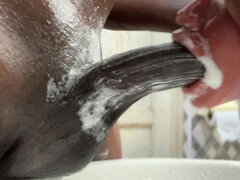 Military BBC Teen Jerking off in the Washroom Part 2