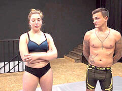 Alisha Rage in a heated real mixed wrestling match: Anger vs. Andreas II
