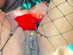 Amatoriale, Vibratore, Femmina, Toccando, Latina, Masturbazione, Solo, Schizzi