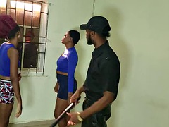 Two Hot Black Teens Got Caught by a Corrupt Police Officer