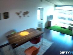 Obciąganie, Brunetka, Wytrysk, Erotyczny, Europejski, Kneblowanie, Naturalne cycki, Ogolona