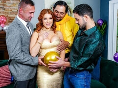 デカ尻, デカチン, デカパイ, フェラチオ, バック, 乱交, 淫乱熟女, 赤毛