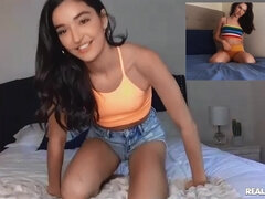 여자, 핑거링, 레즈비언, 대단히, 오르가슴, 보지, 장난감들, 웹캠