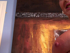 Μελαχροινή, Ευρωπαίος, Μαλλιαρός, Ώριμη γυναίκα, Κιλωτάκια, Μουνί, Μόνος, Καλσόν