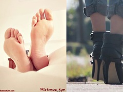 Femdom feet and shoes compilation