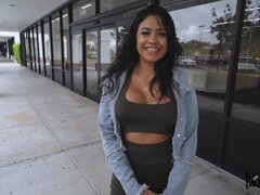 Frisky Latina Serena Santos rides willy
