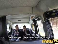 British couple gets it on in the back of the cab in HD video