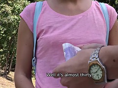 Blondynka, Obciąganie, Para, Rogacz, Czeski, Na wolnym powietrzu, Punkt widzenia, Nastolatki