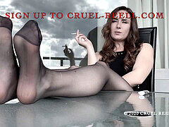 Foot worship submissive learns a lesson from arrogant Reell in "Addicted to My Feet 13"