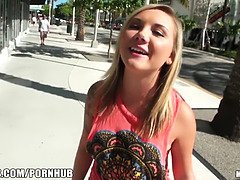Cute amateur blonde is talked into trying anal sex on tape