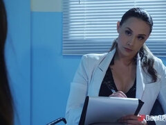 Asiáticoa, Boquete, Morena, Pau, Melharucos naturais, Escritório, Cabelo curto, Tetas