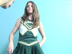 フェラチオ, 茶髪の, チアリーダー, 大学生, ヨーロピアン, 顔射, ドイツ人, オッパイの