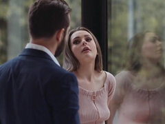 Paar, Erotisch, Handjob, Lecken, Zierlich, Muschi, Realität, Titten