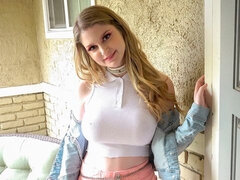 Grote mammen, Blond, Pijpbeurt, Hondjeshouding, Dominatie, Vingeren, Harig, Tiener