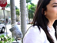 Newbie beauty bangs for money outdoors