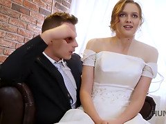 Hunt4k. cute teenage bride gets fucked for currency in front