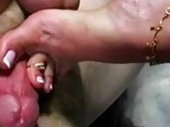 Footjob and furthermore Cum Eating