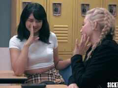 18, Anal, Grupp, Hardcore, Lesbisk, Slick, Tonåring, Trekant