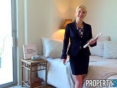 Propertysex - blondie southern milf real estate agent gets cum inside