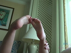 Røv, Fødder, Fodjob, Kæreste, Barberet, Mager, Ryger, Stripning