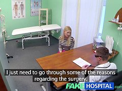 Uma Zex gets a full treatment from the doctor and gets a cumshot on her big ass