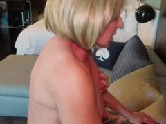 Amerikansk, Stor klitoris, Blondin, Par, Creampie, Hanrej, Hd, Suger