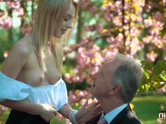 금발의, 할아버지, 하드코어, Hd, 대단히, 공개적인, 삼키다, 청소년