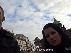 Prague pickup and passionate sex for cash with hot