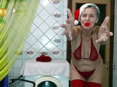 Erotika, Babi, Manželka v domácnosti, Kuchyně, Spodní prádlo, Svěšená prsa, Softcore, Punčochy