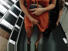Risky Public Blowjob by Kate Truu and RaeLilBlack in IKEA