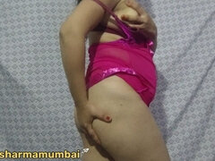 Frau, Behaart, Indisch, Lingerie, Masturbation, Solo