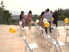 Braut, Schwanz, Flotter vierer, Gruppe, Hardcore, Milf, Orgie, Jungendliche (18+)