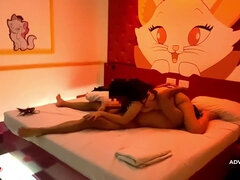 アジア人, ぽっちゃり, デカ尻, ぽちゃ, カップル, 女, オーガズム, ラフ