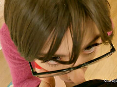 Gros cul, Sucer une bite, Lunettes, Pov, String