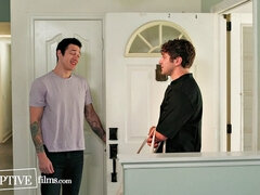 College Jock's Cooking Lesson Turns Into Passionate First Gay Encounter - DisruptiveFilms