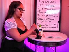 (JOI) Tutor instructs how to jerk-off