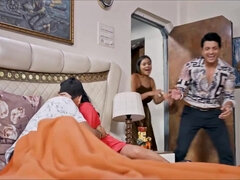 フェラチオ, 茶髪の, ダブル開発, 手コキする, レズビアン, 淫乱熟女, 自然山雀, 妻