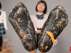 Asiatica, Fetish, Cibo, Piede fetish, Giapponese, Piccola, Calzini, Solo